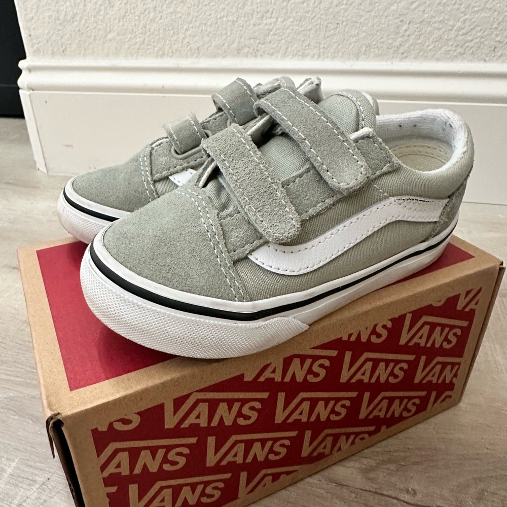 Vans Sage Green Toddler Size 9